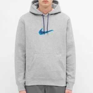 NIKE swoosh gray hoodie